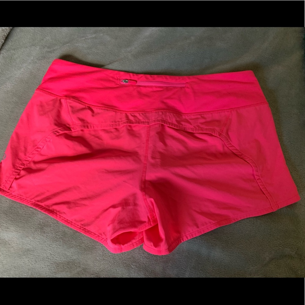 Lululemon Run Times Shorts Neon Pink